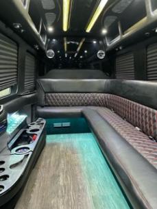 9-11 passenger party bus inteior
